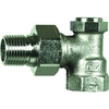 Radiator foot valve Type: 1564 Bronze Right-angled model Drainable Fillable Tailpiece/Inner thread